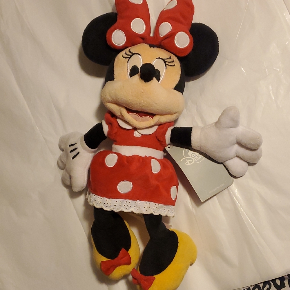 Disney Minnie Mouse Plush Toy Red and Yellow NWT